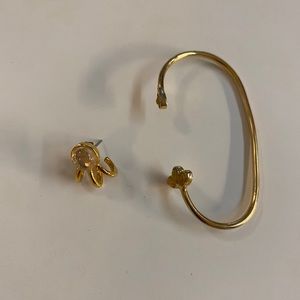 Ear cuff and earring